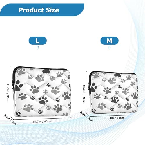 Funda Protectora para Laptop 15.6" con Diseño de Patas de Perro miniatura 2