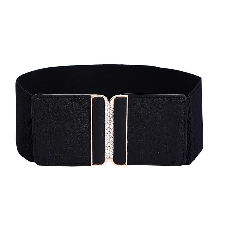 Women’s PU Elastic Waist Belt – Coffee Color Stretch Belt for Coats, Dresses & Layered Outfits-image-28