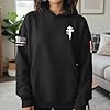 Regamor Custom Christian Hoodies for Men Women Faith Cross Jesus Hoodie Bible Religious Gifts Personalized Christmas, Black, S #3