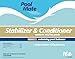 Pool Mate 16-Pounds Premium Pool Stabilizer and Conditioner, Concentrated Cyanuric Acid for Pools, Helps Chlorine Last Longer