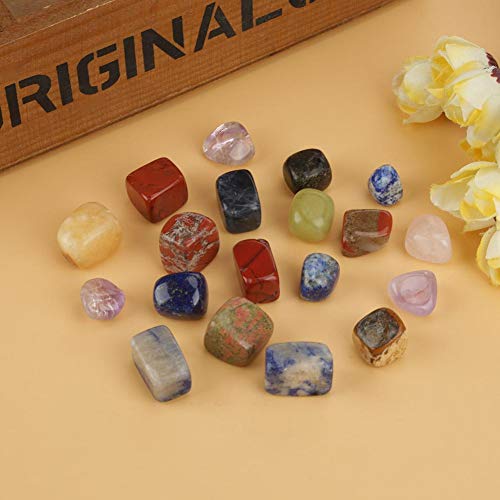 Reiki Balance Meditation Sieradenset van 100 g getrommeld gepolijst natuurlijk kwarts kristal stenen gemengde kleur - Image 4