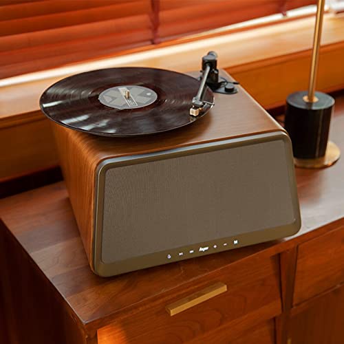 Tourne-Disque Vinyle Haut-Parleur Bluetooth Intelligent Rétro LP Record Wood Player Platines AUX 3.5 - Les Beatles, Paul McCartney, John Lennon, RIngo Starr, George Harrison Tourne-Disque Vinyle Haut-Parleur Bluetooth Intelligent Rétro LP Record Wood Player Platines AUX 3.5 – Image 3