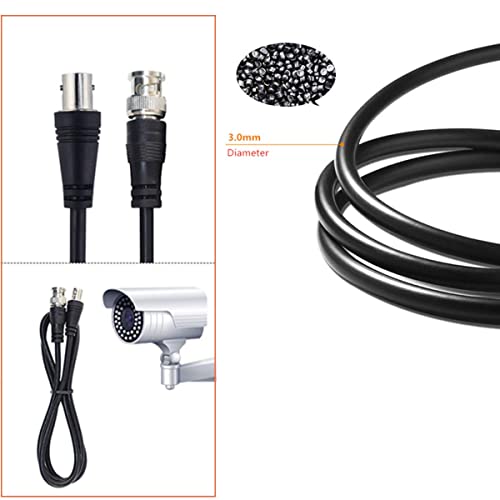 CTXSumTec 4 in Pack 1.6ft/20 BNC Male to Female CCTV Surveillance Extension Coaxial Cable with 5x BNC Male to Male Connectors - Image 4