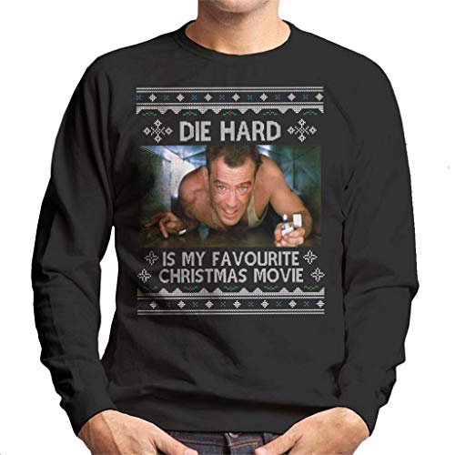 Cloud City 7 Die Hard is My Favourite Christmas Movie Men's Sweatshirt Black