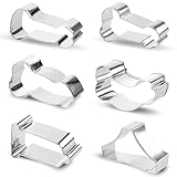 6PCS Adult Baking Cookie Cutter, Date Night Cookie Cutters, Fun Biscuit Mold for Date, Valentine Day and Party, Stainless Steel Biscuit Molds for Couple and Sweetheart