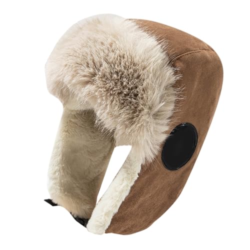 WEISUYUUS Unisex Warm Hat Trapper Hat Stylish Caps Warm Hat Ushanka Hat for Outdoor Winter for Skiing Camping Hiking