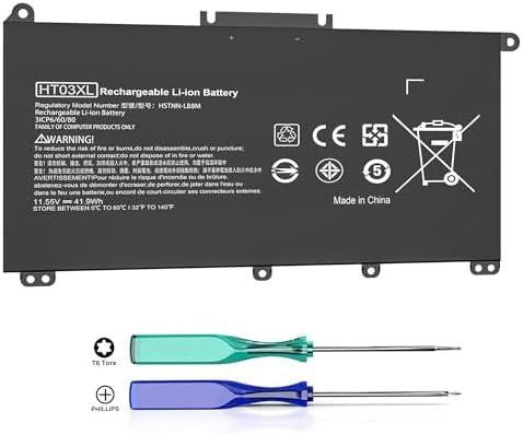 HT03XL L11119-855 Replacement Battery For HP Pavilion 14, 15, 17 Laptops - 41.9WH 3-Cell Polymer