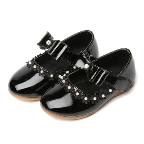 Girls Mary Jane Shoes Leather Soft Sole Ballerina Flat for Wedding Party Dress Up Shoes for Toddler Girls2