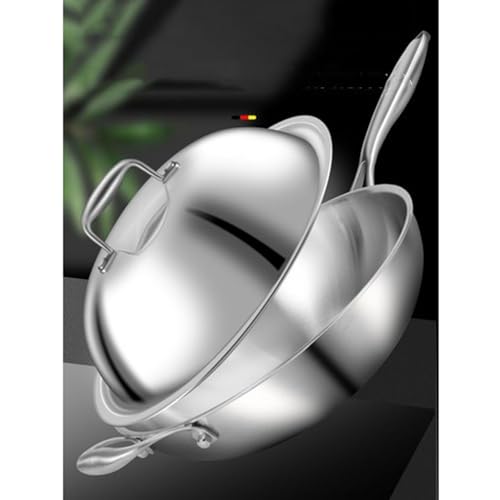 Wok de Acero Inoxidable 28 cm con Tapa miniatura 6