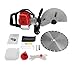 52cc Concrete Cutter with 13in Blade, 2-Stroke Gas Powered Disc Saw for Stone & Masonry Projects, 1.4KW/6500RPM Dry & Wet Concrete Cutting Tool for Stone & Masonry Projects