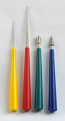 Bead Buddy Bead Reamer Set-4 Piece Bead Reamer Set-Bead Reamer Tool #TOP1