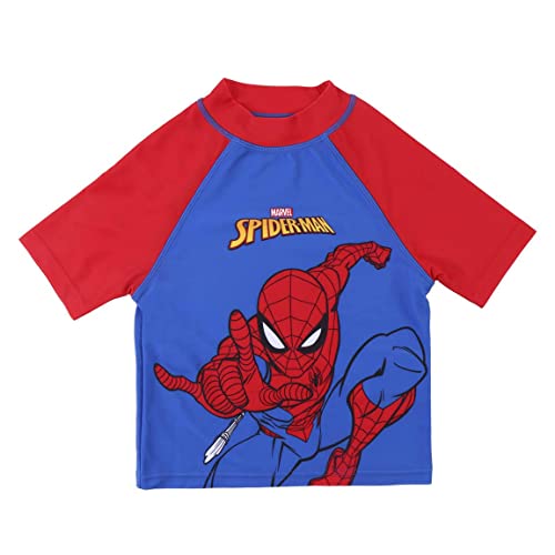 T-Shirt de Bain Spiderman garçon CERDÁ anti-UV bleu vêtement de plage bébé