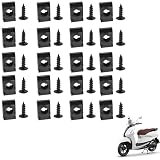 JOYYANGFANG M4X15mm/0.6' 11x17mm(0.43x0.67) Lot Screw Clips Nut Metal for Chinese Scooter Moped ATV Go Kart 4-Stroke GY6 50cc - 150cc Engines 20pcs
