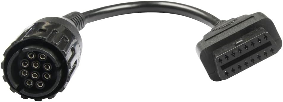 for BMW 10 Pin to 16 Pin OBD2 Diagnostic Adapter Cable from 1996-2016