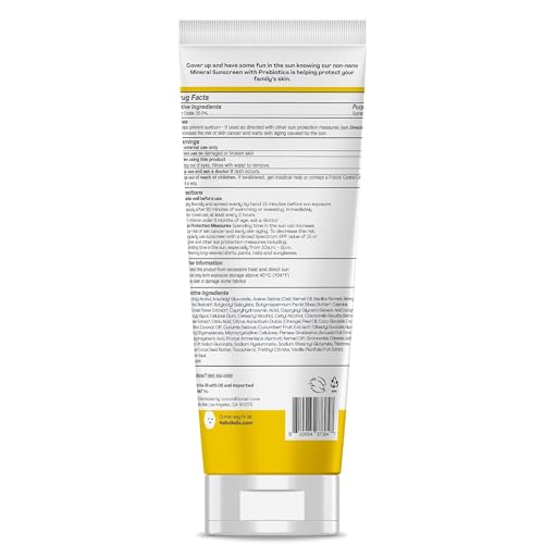 Image of Bundle of Hello Bello Mineral Sunscreen Lotion (SPF 55+) with Prebiotics, 3 fl oz + Face & Body Sunscreen Stick (SPF 50), 1oz - Water Resistant & Reef Friendly Sun Protection for Babies and Kids