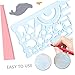 Gadpiparty 8pcs Boys and Girls Drawing Ruler Stencils Templates Drafting Supplies School Art Supplies