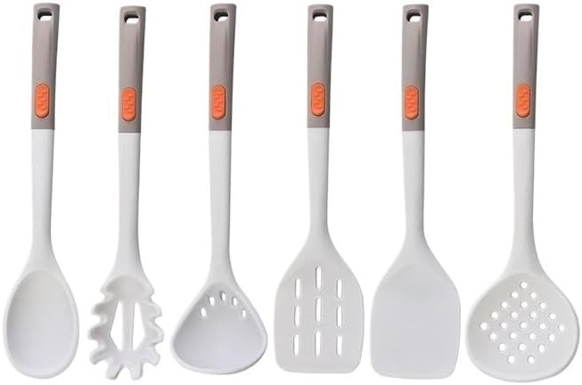 Household PP Handle Silicone Kitchenware Cooking Stir Frying Spatula Non Stick Set
