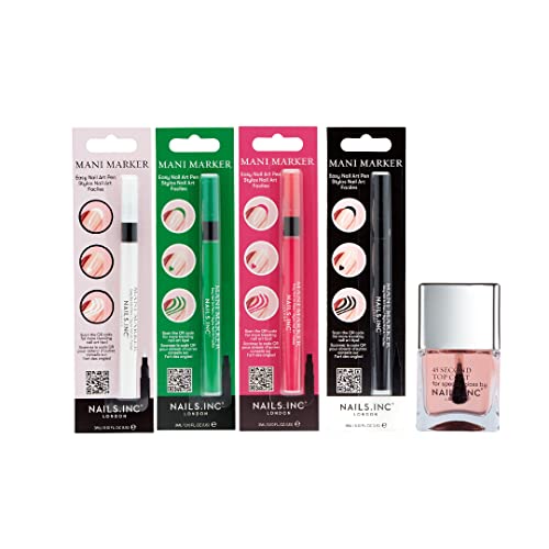 Nails.INC Easy Nail Art Nagelstifte-Set, 5 Stück