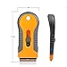 EHDIS Car Sticker Remover Glass Cooktop Razor Scraper with 10pcs Replace Blades for Label,Glue,Paint,Adhesive Remover,Oven Door, Stove Cleaning-Yellow