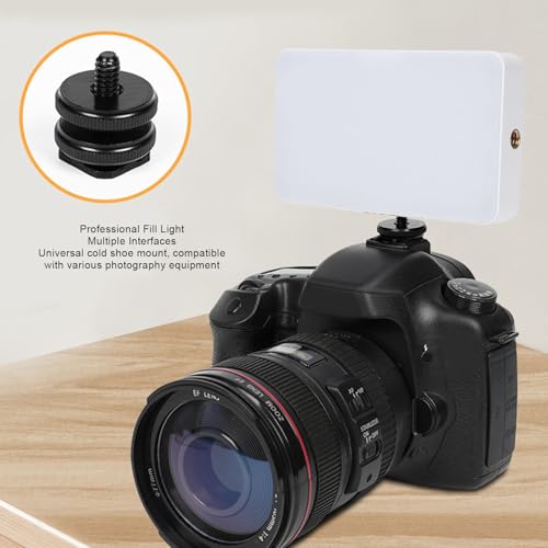 Image of Sanpyl LED Portable Selfie Light, Video Conference Lighting with Clip and Hot Shoe, 2800K to 9000K Adjustable, for Outdoor Photography Live Streaming