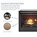 Duluth Forge Ventless 26,000 BTU Heats 1,350 Square Feet Dual Fuel No-Clearance Gas Fireplace Insert with Remote Control, Black