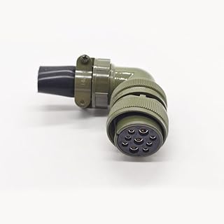 BOUUNCIY MIL-DTL-5015 Series Circular Connector, MS3108A24-11S 9 Pin Female Industrial Connectors Solder Termination, Box Mounting, 24-11 Insert Arrangement, 24 Shell Size, 9 Contacts