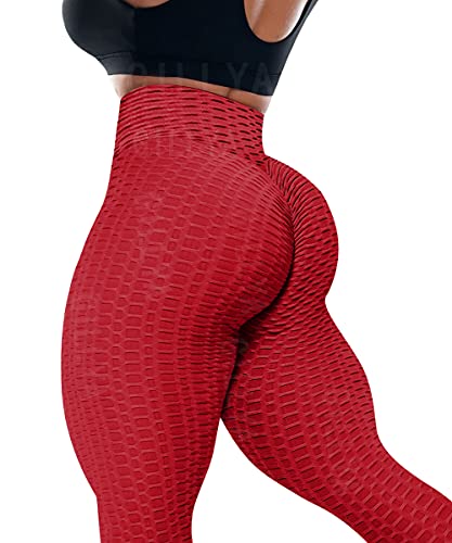 GILLYA Booty Yoga Pants Tiktok Butt Leggings Anit Cellulite Texutred ...