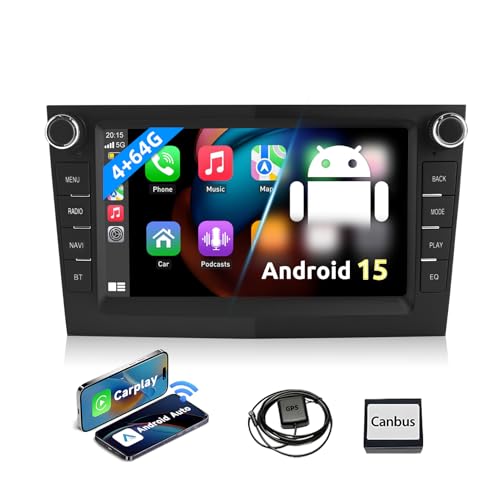 ESSGOO True 4+64G Drahtloses Autoradio und Android Auto CarPlay Für Vauxhall Opel Corsa C/D Zafira B Astra G/H Meriva Signum Combo mit 7 Zoll Touchscreen Bluetooth FM RDS AM GPS WiFi