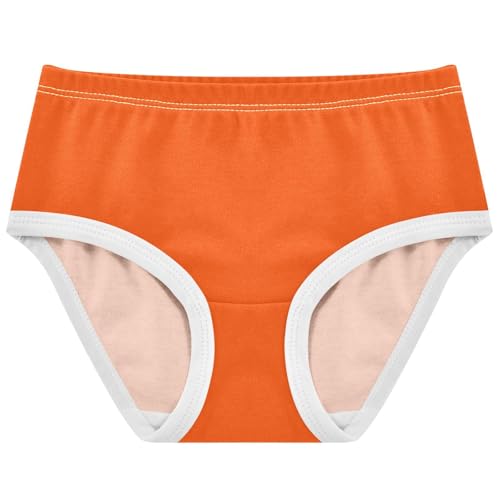 Joisal Animals Girls Underwear Toddler 2t Cotton Girl Panties Cute Orange Red Vermilion Underpants Briefs