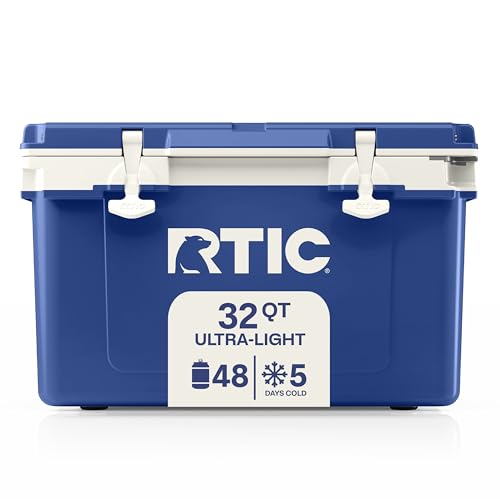 RTIC 32 Quart Ultra-Light Hard Cooler Cobalt & White