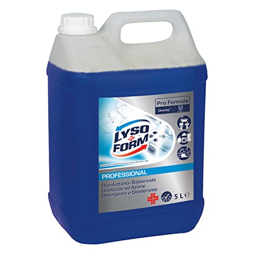 Lysoform Professional Disinfettante Battericida Lieviticida ad Azione Detergente e Deodorante Pro Formula Igienizzante Anti Odore - Tanica da 5L