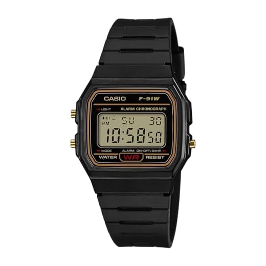 Relógio Masculino Casio Vintage F91WG9QDF, Preto