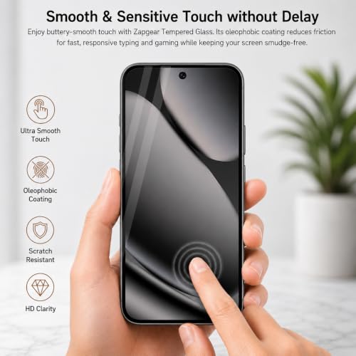 Image of Tempered Glass for Google Pixel 10 Pro XL and Pixel 9 Pro XL | Ultrasonic Fingerprint Compatible | 9H Hardness | Edge-to-Edge Case Friendly Fit | HD Clear Bubble-Free Screen Protector