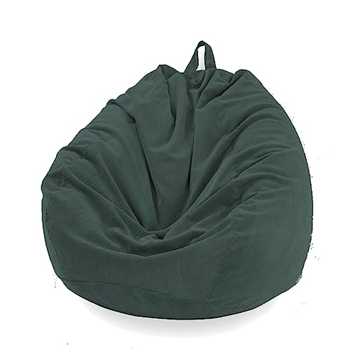 Mateju Sitzsack, Gemütlich Sitzsack Kinder, sitzsack Erwachsene oder als Gaming Bean Bag, Außenbereich Relaxo Sitzsack Geeignet, für Lnnen oder Garten Zum Liegen oder Sitzen (S,Dunkelgrün)