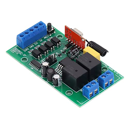 AKLOSIPY Módulo de Control Remoto para Motores - Relé Controlador de Rotación CW CCW DC 6V-40V para Puertas, Bombas y Persianas