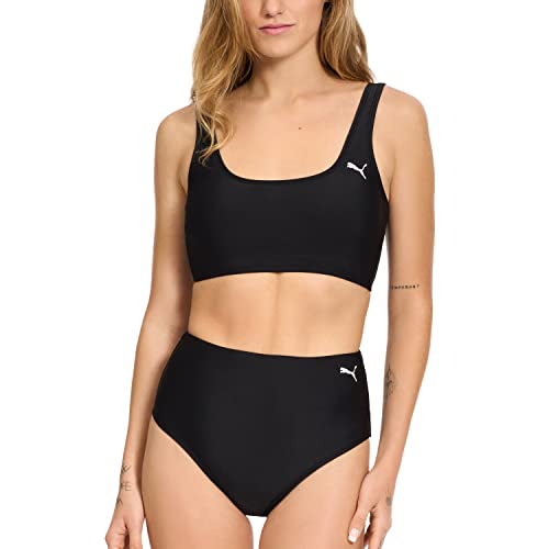PUMA Women's Crop Bikini Top & Bottom Swimsuit Set