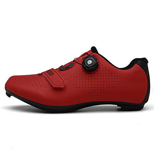 Men Road Bike Cycling Shoes Premium Microtex Shoes with Cleat Men SPD Shoes Black White Men Cycling Spinning Shoes