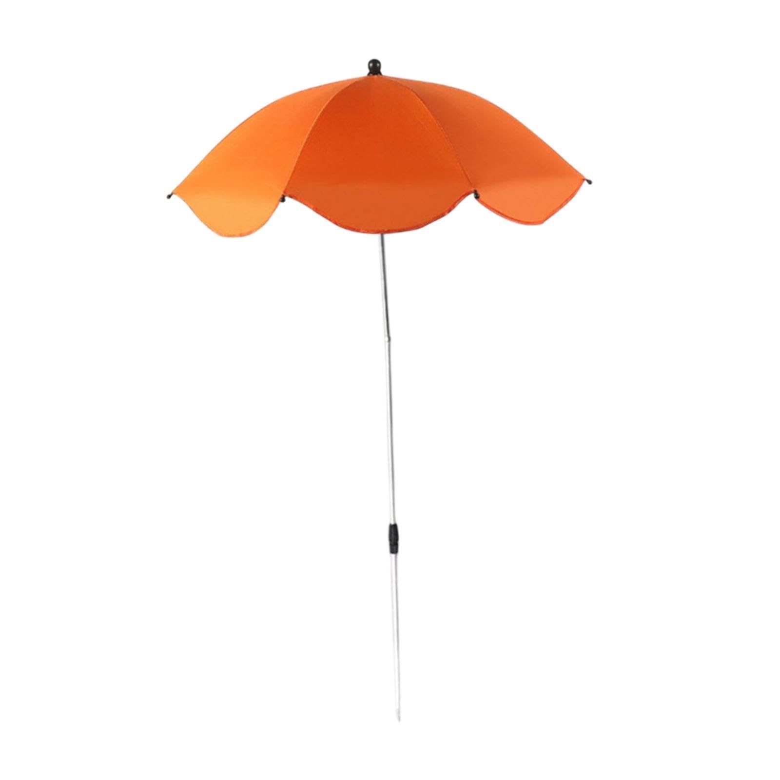 Baoblaze Höhenverstellbarer Pflanzenschirm, Garten Regenschirm Schatten für Pflanzen im Freien, Leichter Baldachin Pflanzenabdeckung für Blumen Pflanzer Topfpflanzen Gartenbetten, Orange Gelb