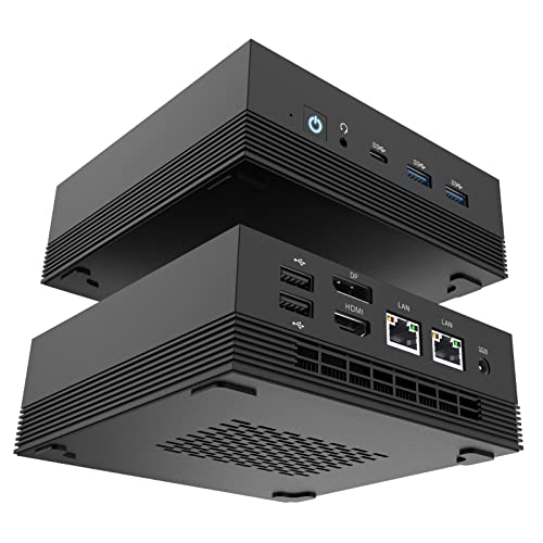 Mini-PC mit AMD Ryzen 5 5600U (6C/12T, bis zu 4,2 GHz), 16GB DDR4-RAM, 512GB M.2 SSD, Dual-2,5-GbE, 4K-Triple-Display, HDMI, DP, Type-C, Ideal für Zuhause, Büro und Gaming. AMG10.