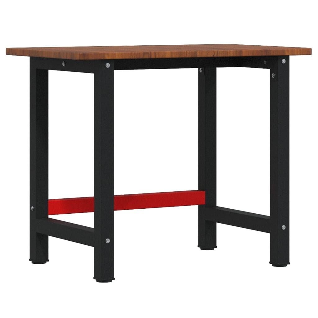 Genérico Banco de Trabajo Rectangular Madera Maciza Roble 100x60x81,5 cm,Bricolaje,Accesorios de Bricolaje,Organización y Almacenamiento de Herramientas,Mesas de Trabajo,Marrón,20.63 kg,3309659