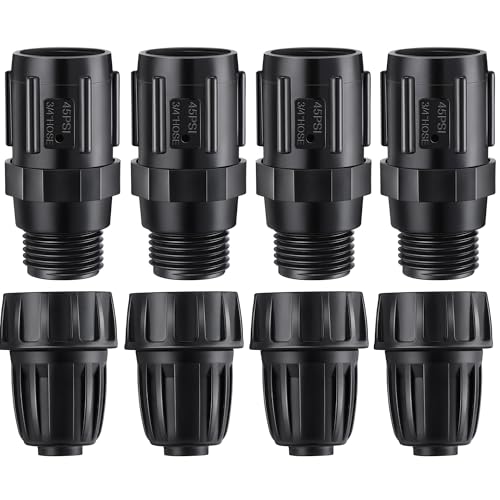 8 Pcs 25 PSI Drip Irrigation Pressure Regulator Adapter Kit