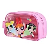 MINISO The Powerpuff Girls Collection Toast Shape Cosmetic Bag Travel Makeup Bag Toiletry bag for women
