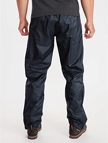 Marmot Herren PreCip Eco Full Zip Pant Long, Wasserdichte Regenhose, winddichte Wanderhose, atmungsaktive Regenkleidung zum Wandern und Trekking, Black, M