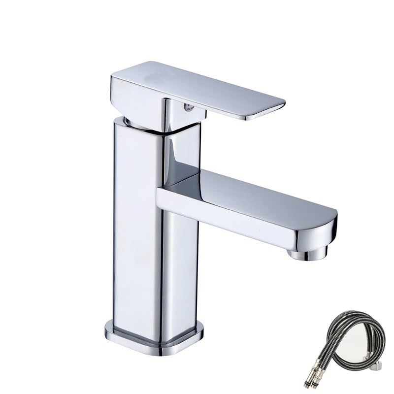Robinet de lavabo de salle de bains eau chaude et froide en finition D - 6