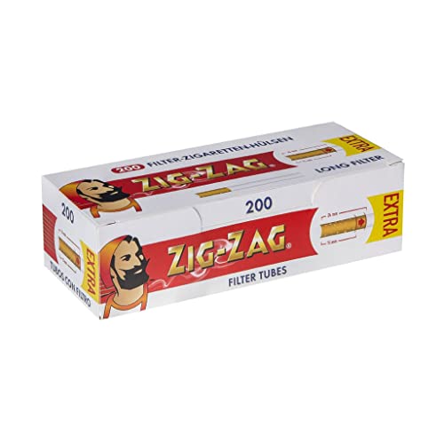 ZIG-ZAG Empty Filter Tubes Pack of 200