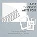 Golden State Art, Pack of 5 Acid Free Bevel Cut 4-Ply Thickness White Core Picture Mats for Photos (White, 10x10 for 6x6 Photo)