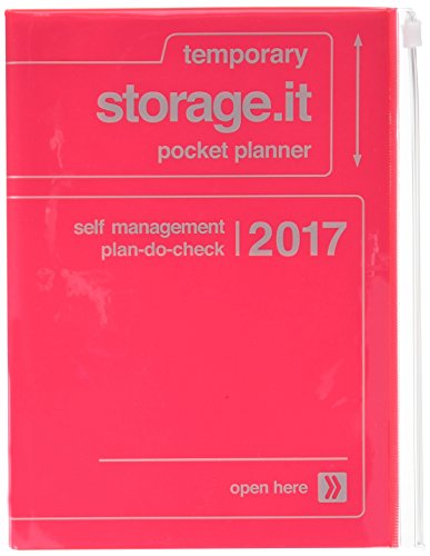 MARK'S 2017 Taschenkalender A5 vertikal, Storage.it // Neon pink