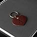 Custom Leather Heart Keychain. Personalized Key fob. Monogrammed Full Grain Leather key chain. Made in USA. Gold and Silver Foil Available