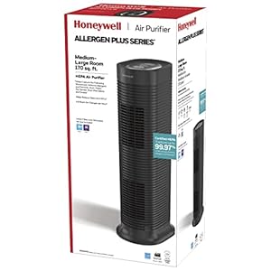 Honeywellallergenplushepatowerairpurifierallergenreducerformediumlargerooms170sqftblackwildfiresmokepollenpetdanderanddustairpurifierhpa160  Urban Country Home Decor Honeywell allergenplus hepa tower air purifier allergen reducer for medium large rooms 170 sq ft black wildfiresmoke pollen pet dander and dust air purifier hpa160  urban country home decor