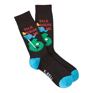 K. Bell Men’s Fun Sports & Outdoors Crew Socks – 1 Pairs – Cool & Funny Novelty Gifts